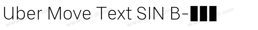 Uber Move Text SIN B字体转换